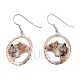 Handcrafted Copper Earrings w Bears