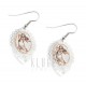 Handcrafted Copper Earrings w Angel