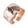 Handcrafted Copper Adjustable Ring w Horse