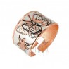 Handcrafted Copper Adjustable Ring w Butterfly