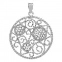 Sterling Silver Pendant with Cubic Zirconia