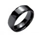 Black Ceramic Band Ring Size 9