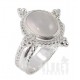 Sterling Silver Moonstone Ring Size 7