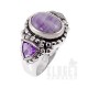 Sterling Silver Ring w Amethyst Size 7