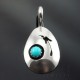 Southwestern Sterling Silver Pendant with Turquoise