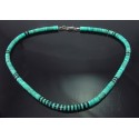 Sterling Silver Turquoise & Onyx Necklace