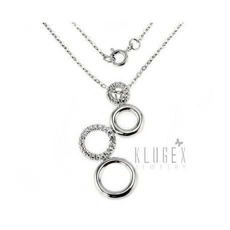 Sterling Silver Necklace with Diamond