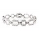 Sterling Silver Bracelet with Cubic Zirconia