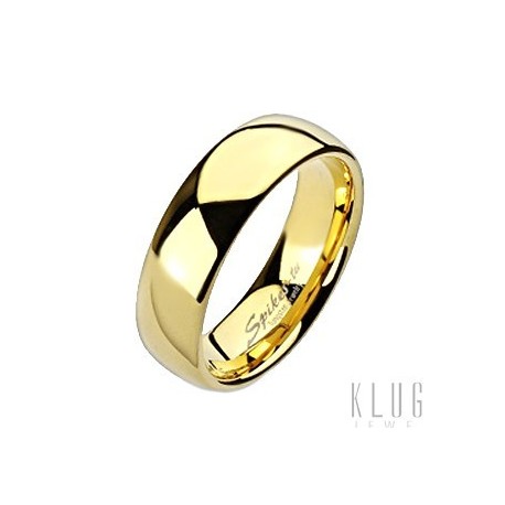 Tungsten Gold Plated Wedding Band Ring Size 5