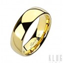 Tungsten Gold Plated Wedding Band Ring 