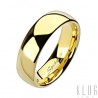 Tungsten Gold Plated Wedding Band Ring Size 5