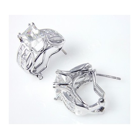 Sterling Silver Earrings with CZ