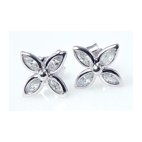 Sterling Silver Earrings with CZ