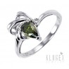 Sterling Silver Ring with Cubic Zirconia Size 7