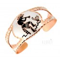 Handcrafted Copper Bracelet with Kokopelli 