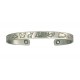 Sergio Lub Magnetic German Silver Cuff Bracelet