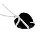 Black Hills Sterling and 12K Gold Heart Pendant with Chain 