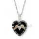 Black Hills Gold Sterling and 12K Gold Heart Pendant