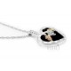 Black Hills Gold Sterling and 12K Gold Heart Pendant