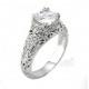 Sterling Silver Ring with 2.05ct Cubic Zirconia 