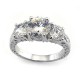 Sterling Silver Ring with 3.5ct Cubic Zirconia