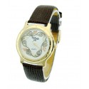 Black Hills Gold Watch with Leather Strap 