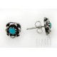 Southwestern Sterling Silver Earrings with Turquoise