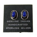 Native American Sterling Silver Lapis Earrings