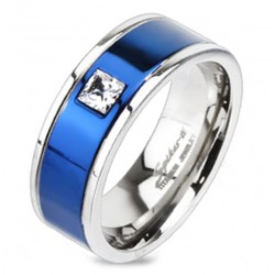 Titanium Band Ring with CZ