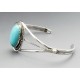 Southwestern Sterling Silver Cuff Bracelet with Turquoise