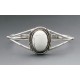 Southwestern Sterling Silver Cuff Bracelet with Howlite