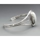 Southwestern Sterling Silver Cuff Bracelet with Howlite