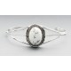 Southwestern Sterling Silver Cuff Bracelet with Howlite