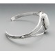 Southwestern Sterling Silver Cuff Bracelet with Howlite