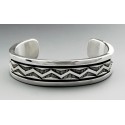 Native American Sterling Silver Cuff Bracelet 