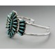 Zuni Sterling Silver Cuff Bracelet with Turquoise 