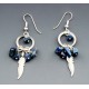 Southwestern Sterling Silver and Lapis Earrings