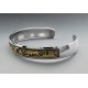 Southwestern Sterling Silver and 12K Gold Filled Cuff Bracelet