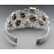 Sterling Silver Cuff Bracelet with Labradorite