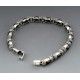 Sterling Silver Bracelet with Marcasite and Onyx 