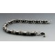 Sterling Silver Bracelet with Marcasite and Onyx 