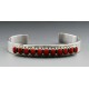 Sterling Silver Cuff Bracelet with Coral