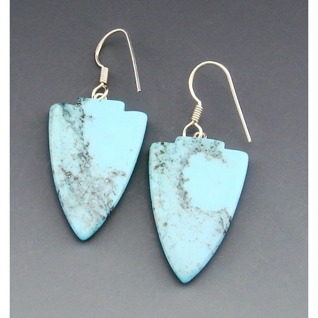 Southwestern Sterling Silver Turquoise Earrings