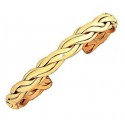 Sergio Lub Brass Cuff Bracelet - Golden Stream