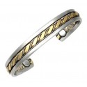 Sergio Lub Magnetic Cuff Bracelet - Prophesy Magnetic Brushed