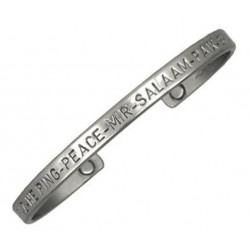 Sergio Lub Magnetic Cuff Bracelet - Magnetic Peace Silver