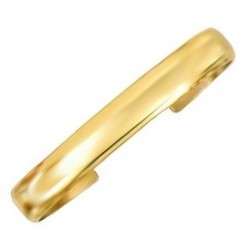Sergio Lub Brass Cuff Bracelet - Golden Dome