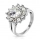 Stainless Steel Ring with Cubic Zirconia