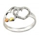 Black Hill Gold on Sterling Silver Heart Ring 