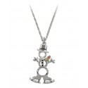 Black Hills Sterling and 12K Gold Snowman Pendant with Chain 